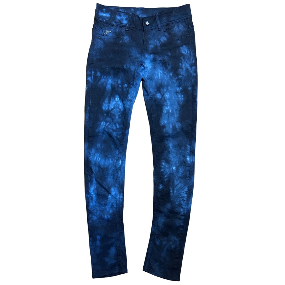 G-Star RAW Women’s Lynn Skinny Blue Tie-Dye Denim Jeans 27x32